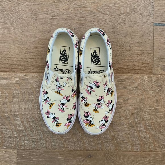 Vans Shoes - Vans Classic Slip On Disney Minnie Mouse Cream